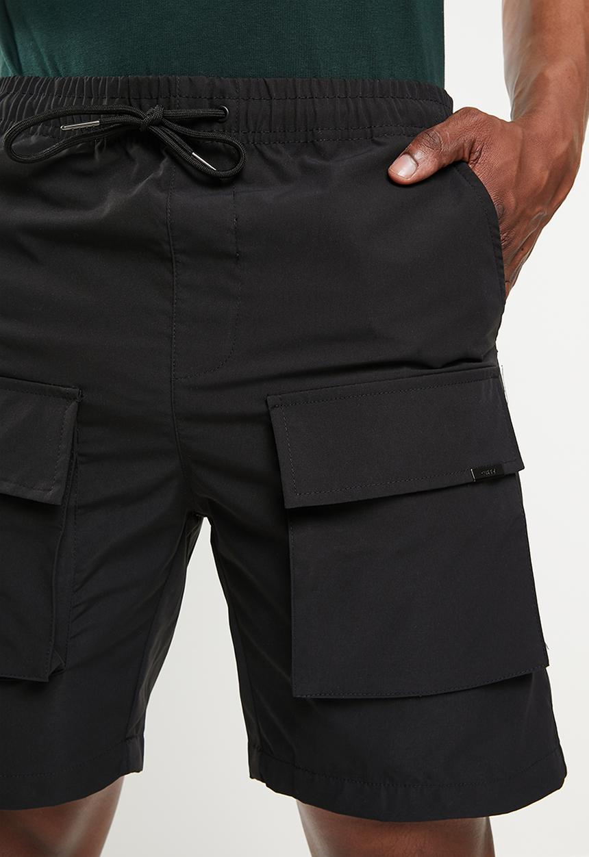 Cutty - Perry regular fit cargo shorts - black