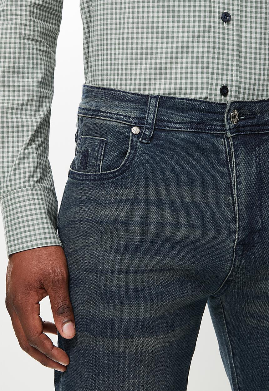 Pringle of Scotland - Mid wash slim fit denim - mid wash