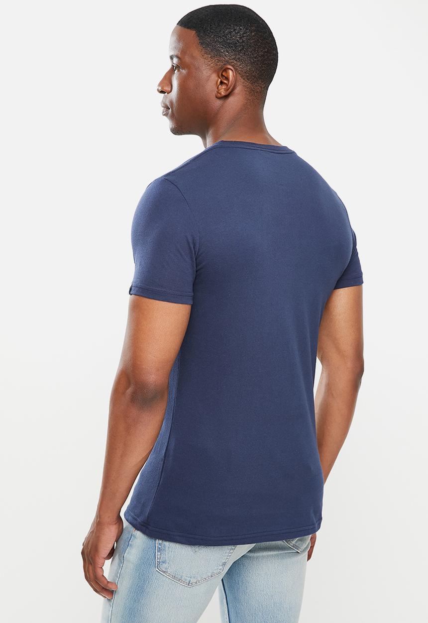 Original Penguin - Circle logo tee - dark sapphire