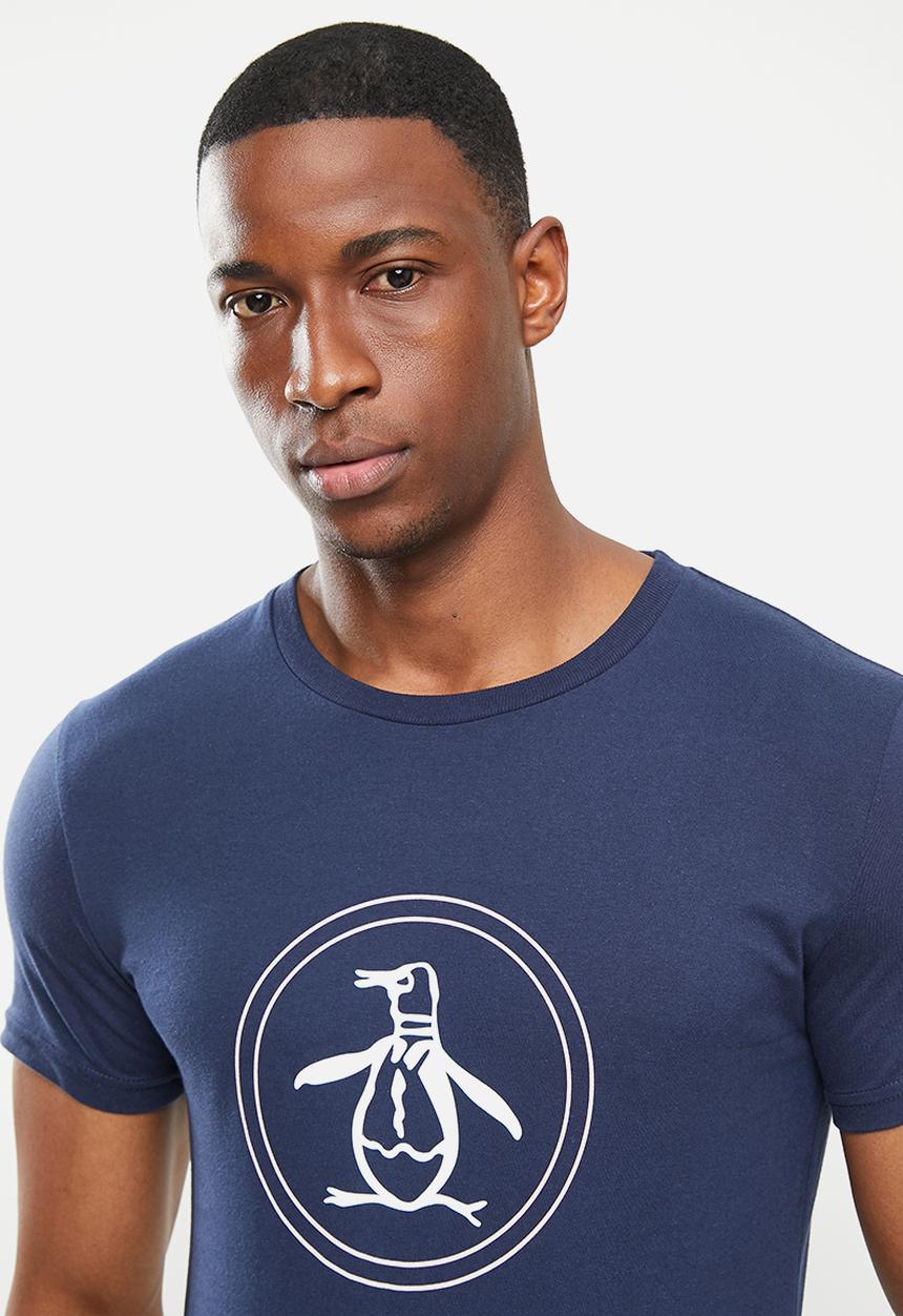 Original Penguin - Circle logo tee - dark sapphire
