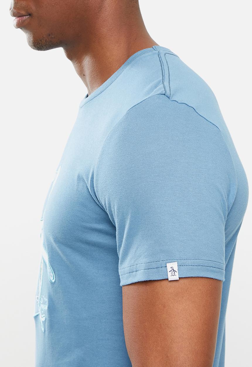 Original Penguin - Surf applique tee - coppen blue