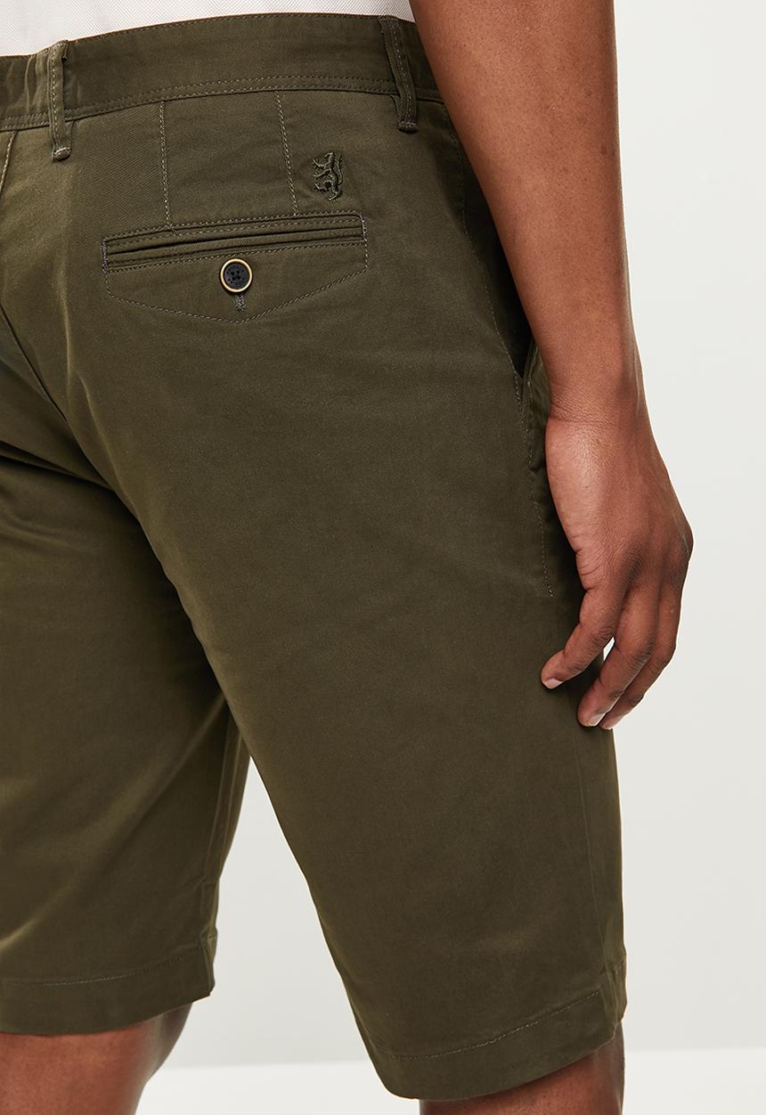 Pringle of Scotland - Core chino shorts - fatigue