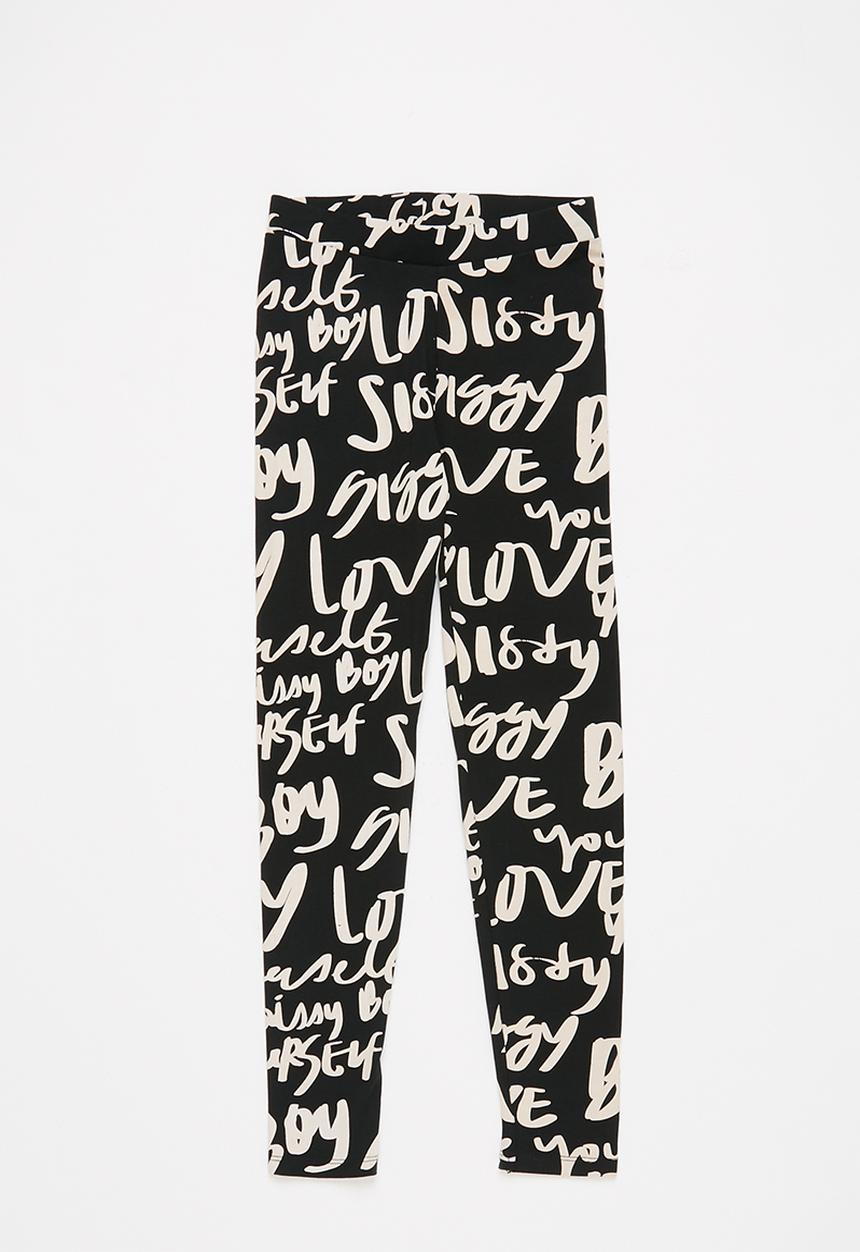 SISSY BOY - Rikki legging - black & white