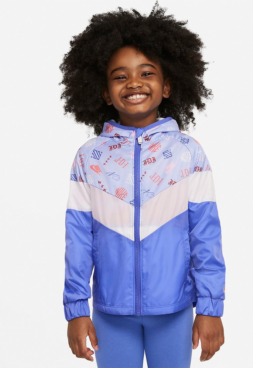 Nike - Nike girls icon clash aop windrunner - blue & purple 