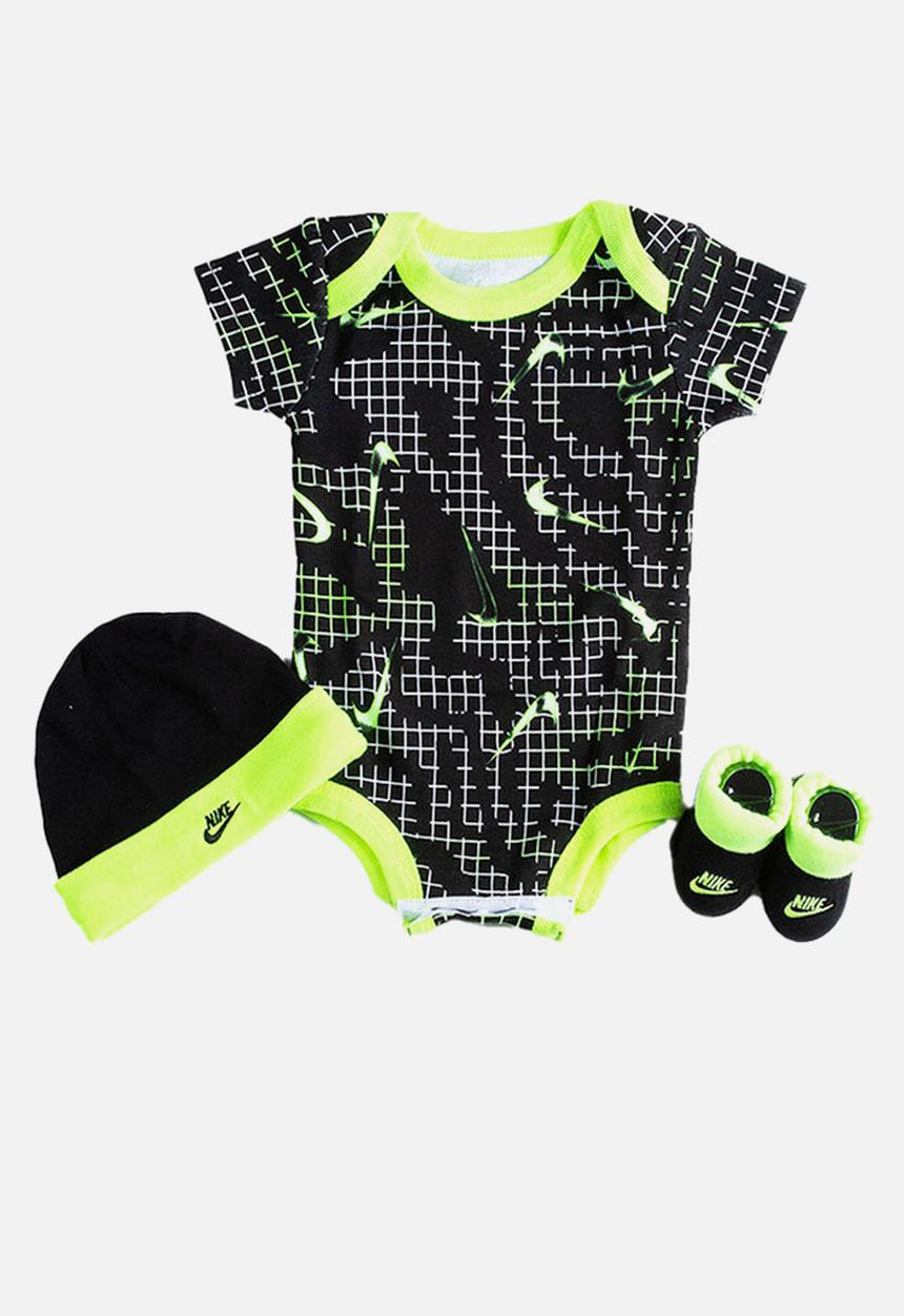 Nike - Nhb get outside 3 piece set - black & green 
