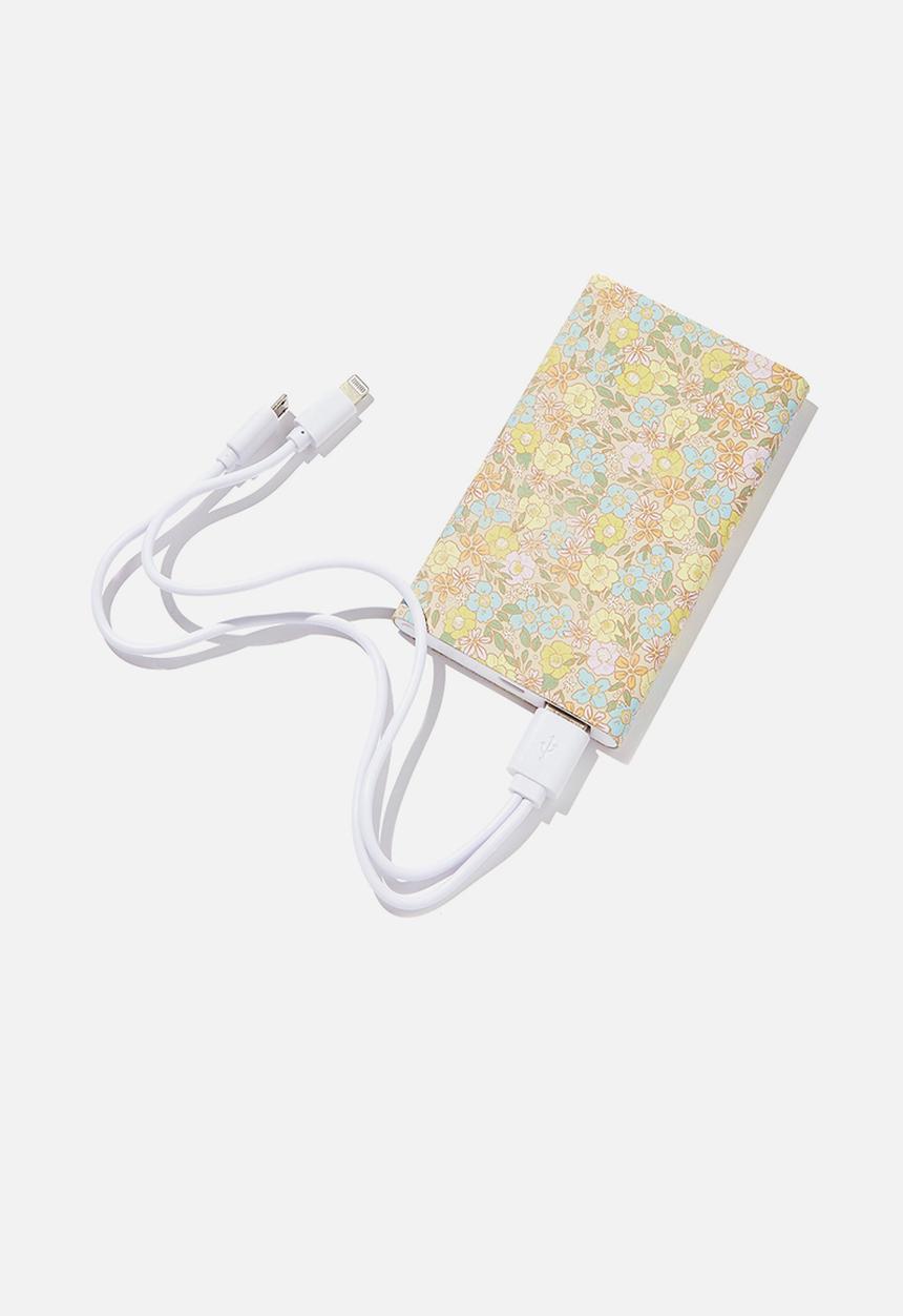 Typo - Printed charge it - ditsy floral sand