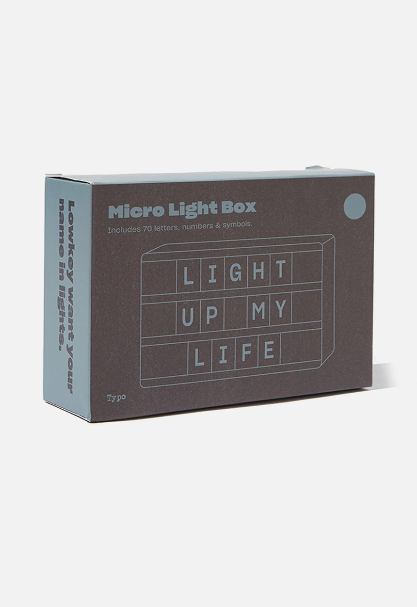 Typo - Micro light box - denim blue rectangle