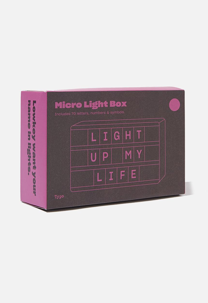 Typo - Micro light box - magenta rectangle