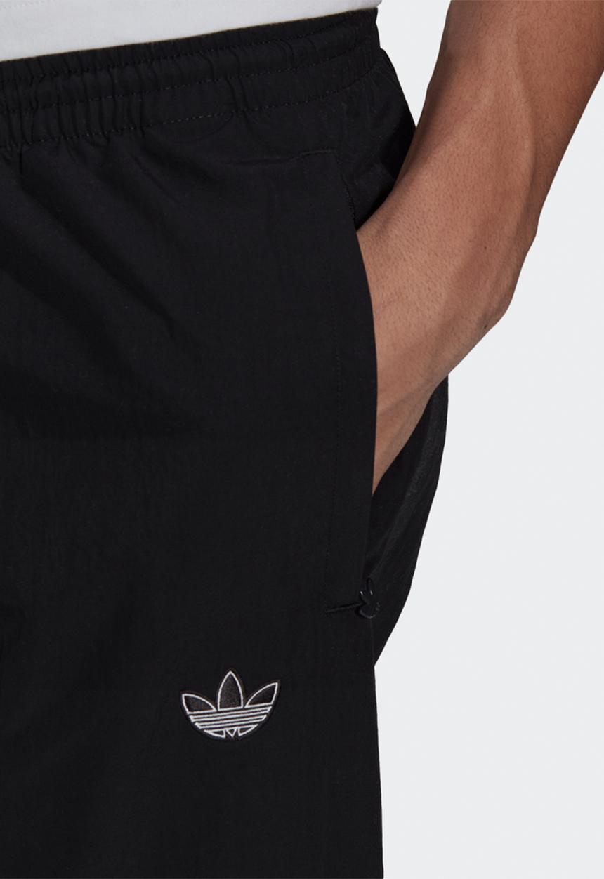 adidas Originals - ADIDAS SPRT ANIMAL PRINT SHARK WOVEN TRACK PANTS    - black & brown 