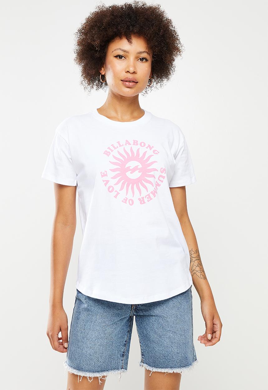 Billabong  - Summer of love short sleeve tee - white