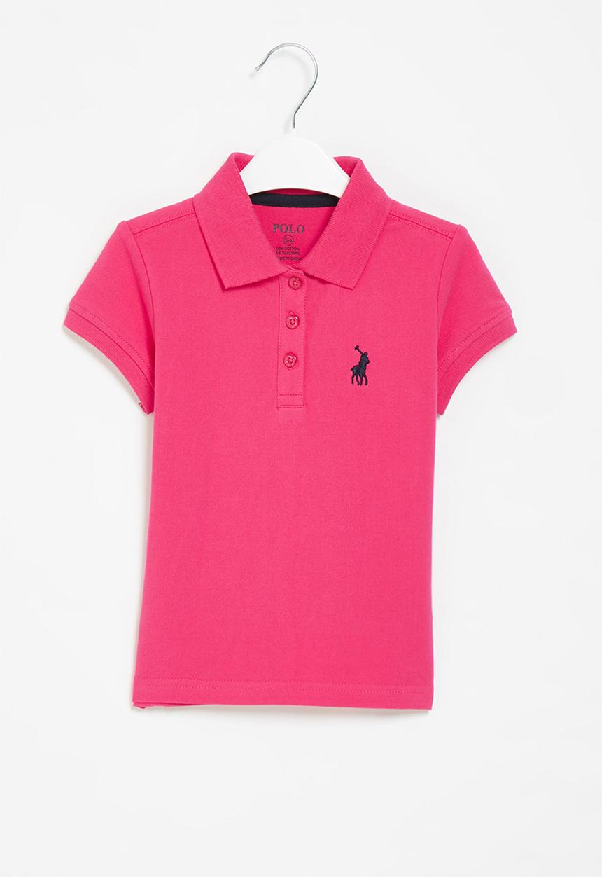 POLO - Girls nina short sleeve golfer - pink