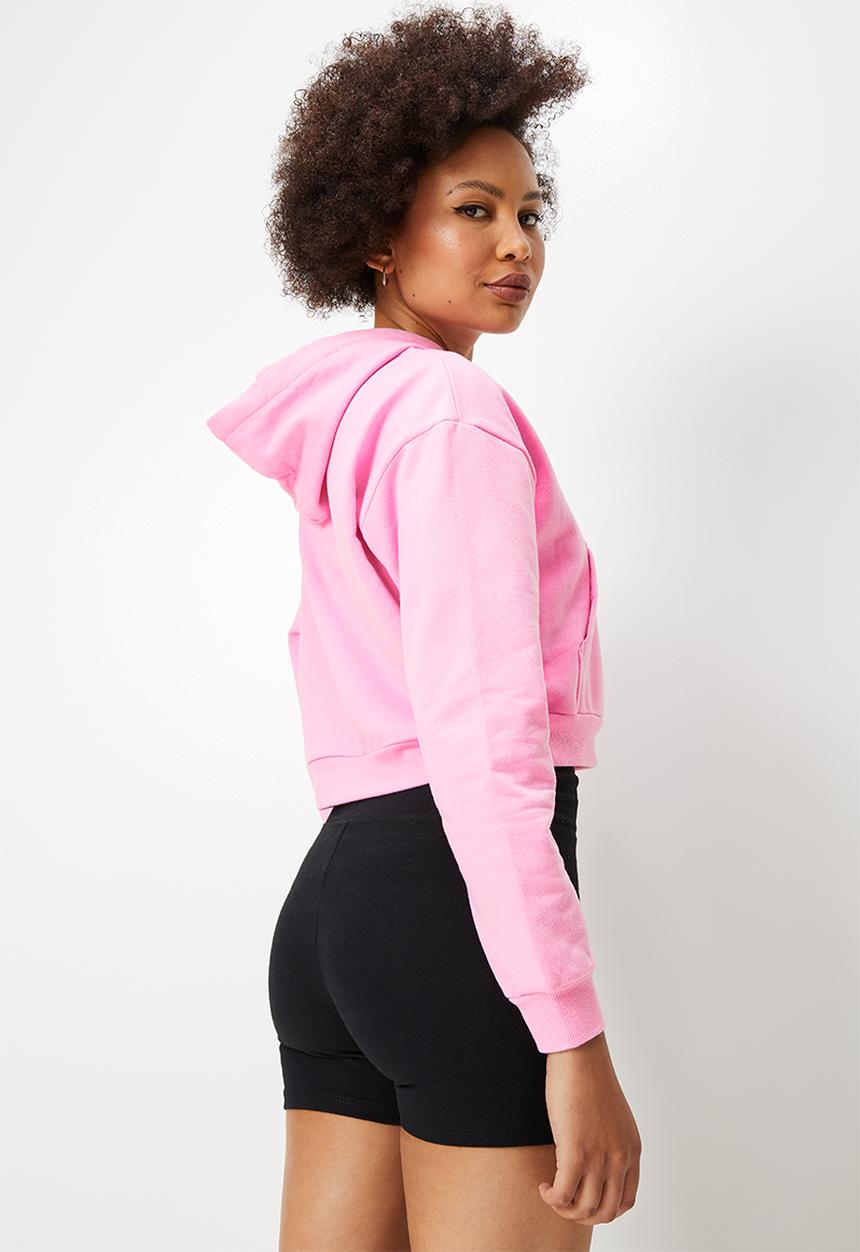 Blake - Cropped hoodie - pink