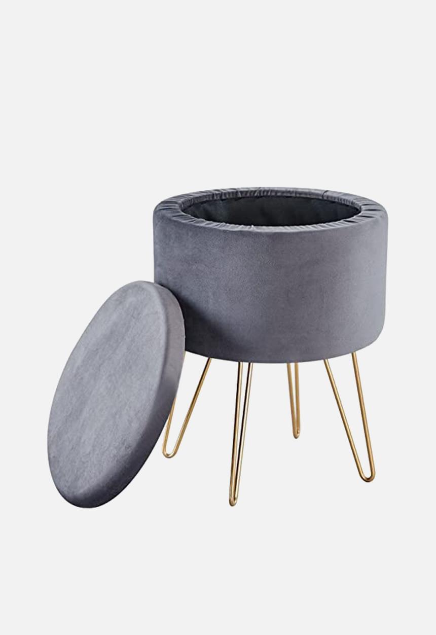 Fine Living - Cairo storage ottoman - dark grey
