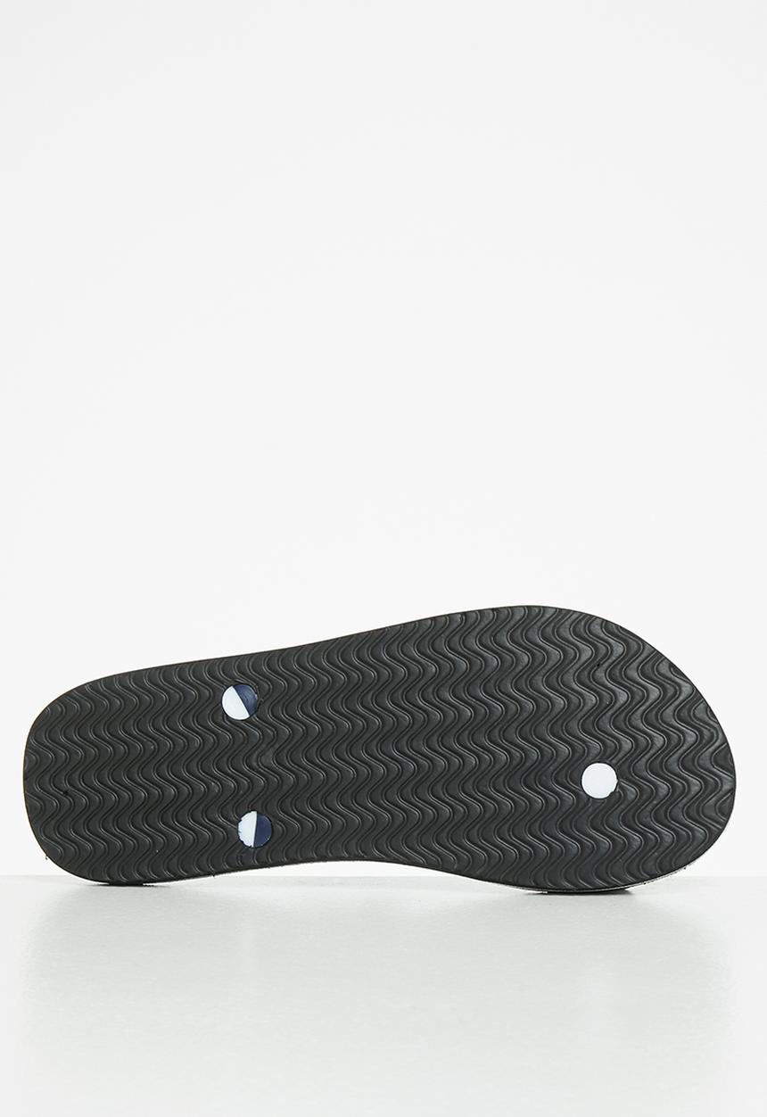 Aca Joe - Print slip-slops - navy & white