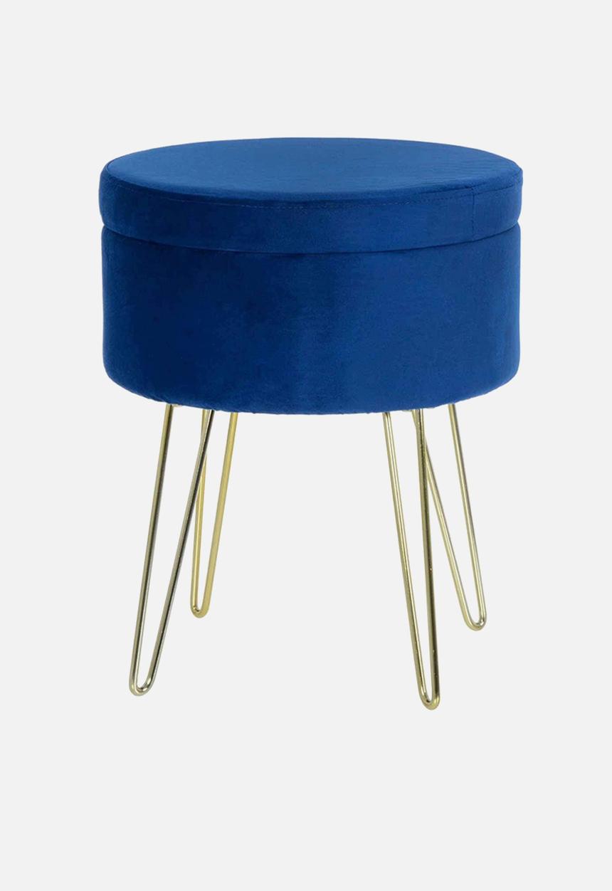 Fine Living - Cairo storage ottoman - navy