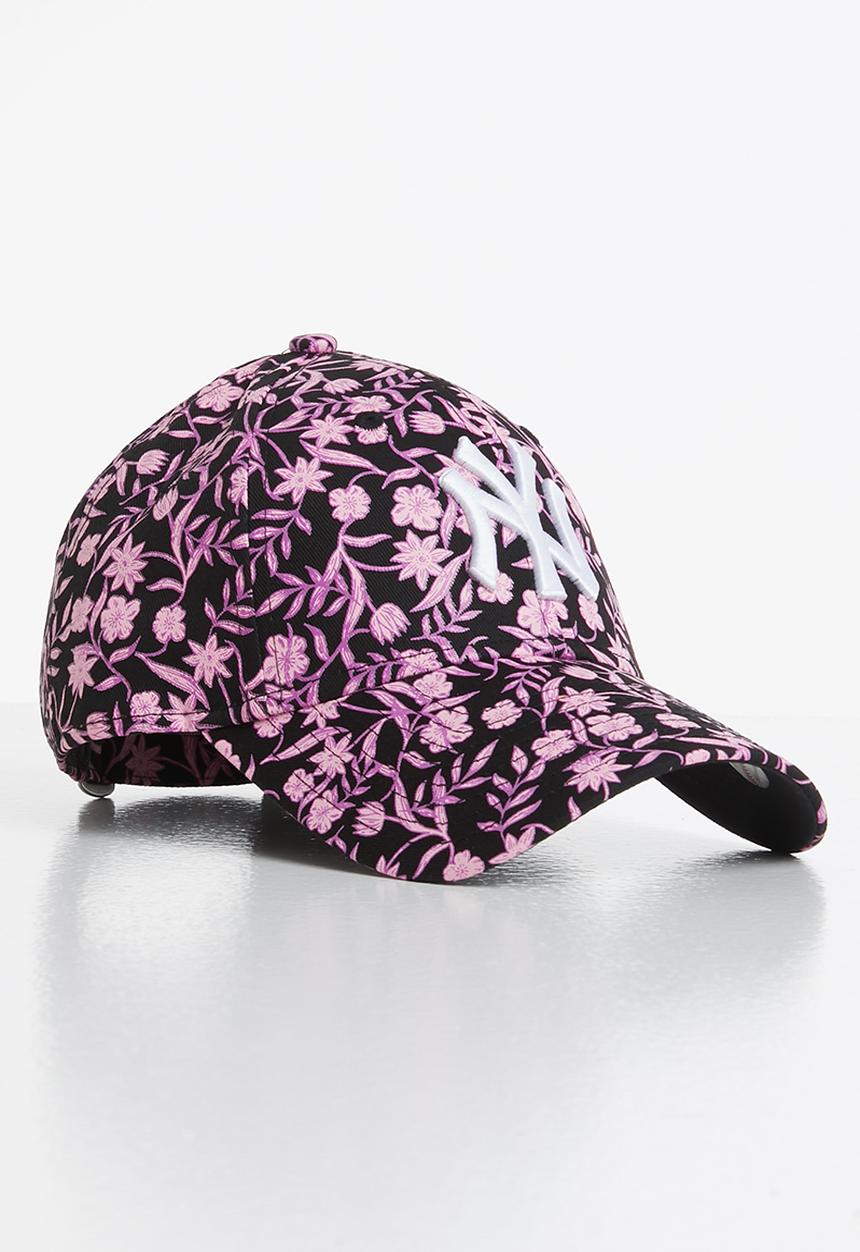 New Era - Female wmns floral 9forty - black & pink