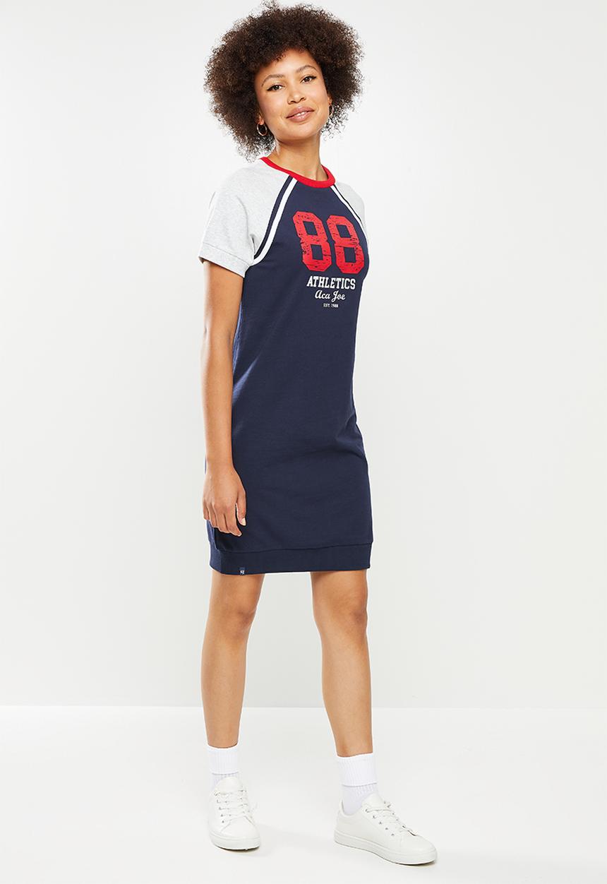 Aca Joe - Ladies aca joe raglan dress - navy