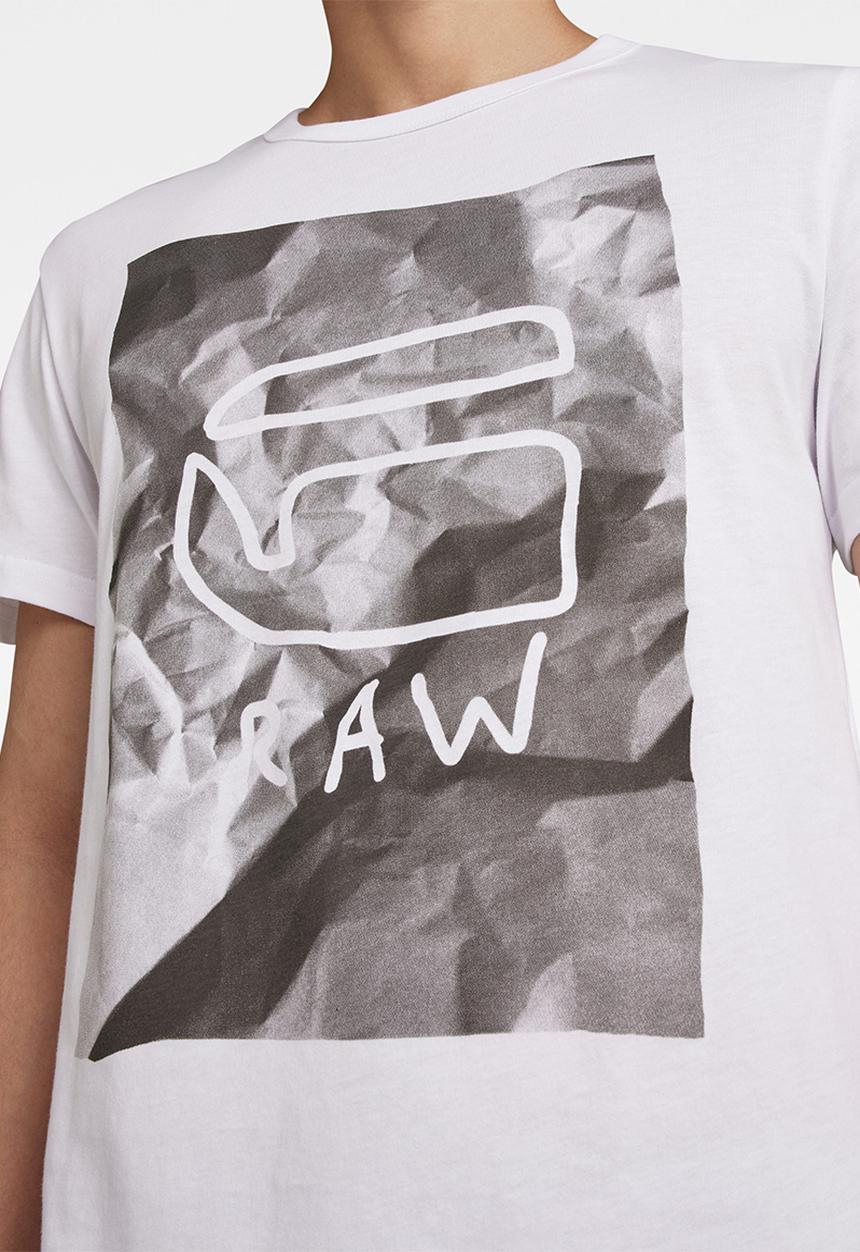 G-STAR - Graphic 9 r short sleeve tee - white