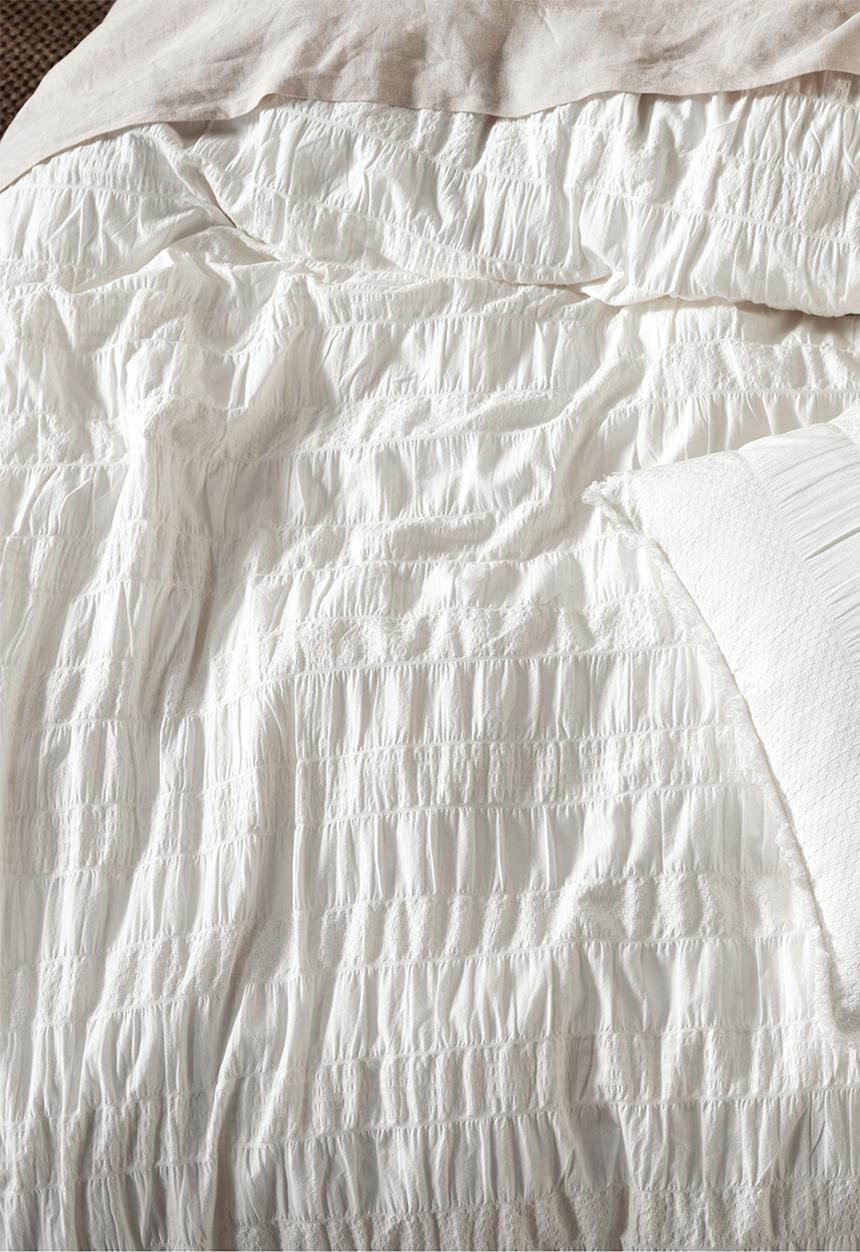 Linen House - Shrimpton duvet cover set - white