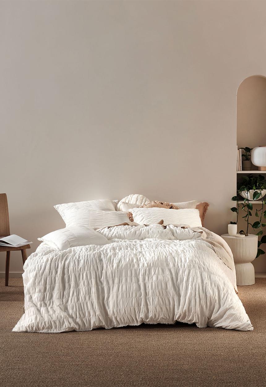 Linen House - Shrimpton duvet cover set - white