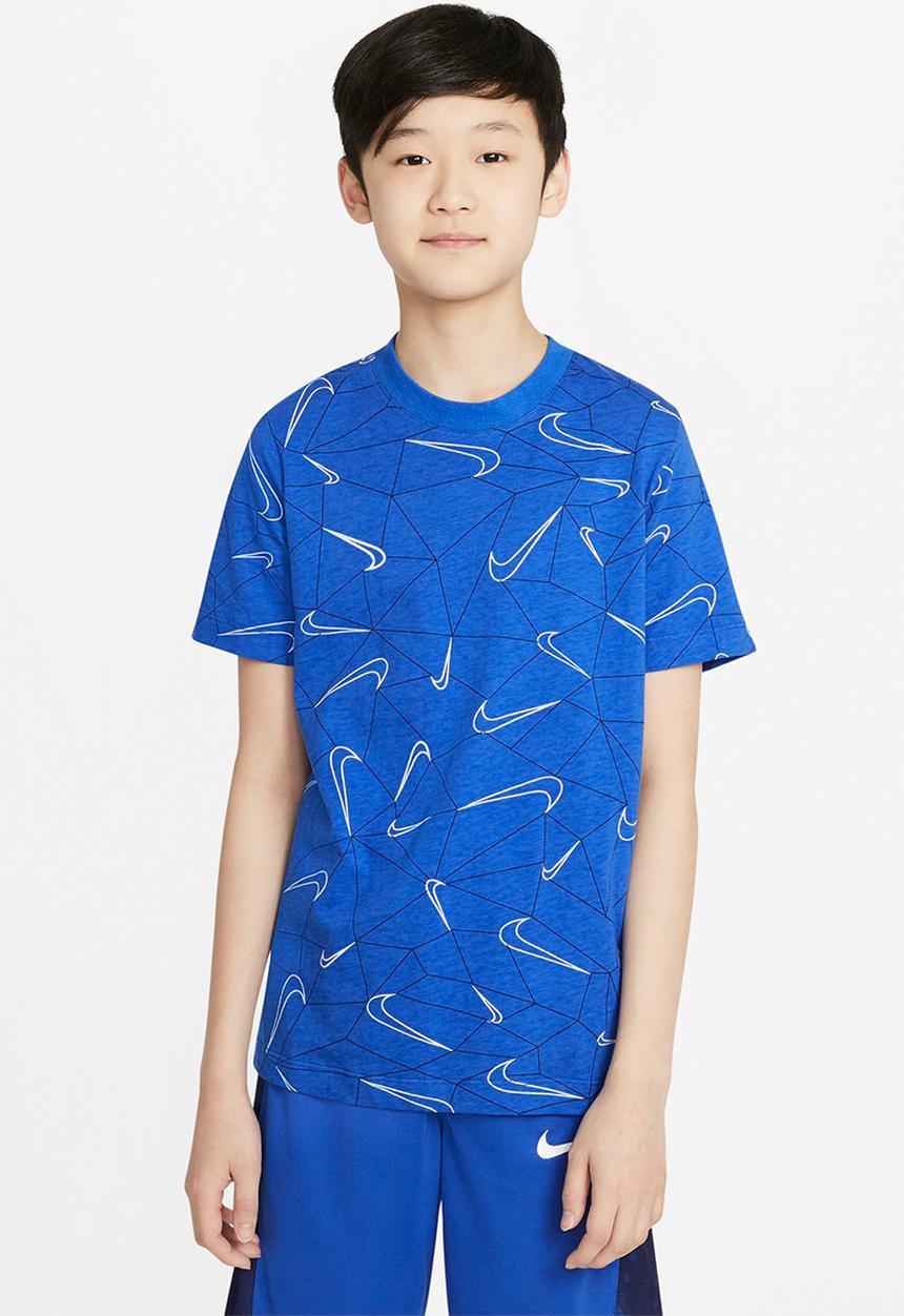 Nike - B nsw tee wz aop - blue