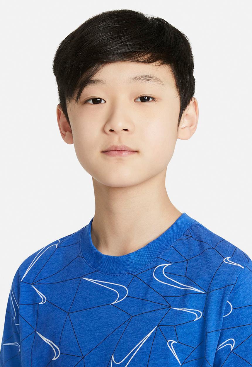 Nike - B nsw tee wz aop - blue
