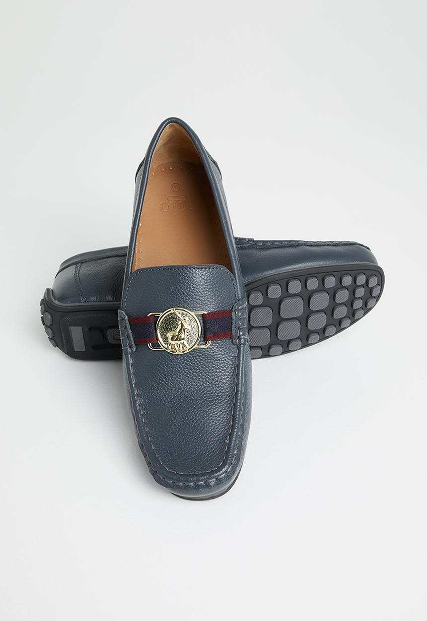 POLO - Devin leather moccassin - blue 