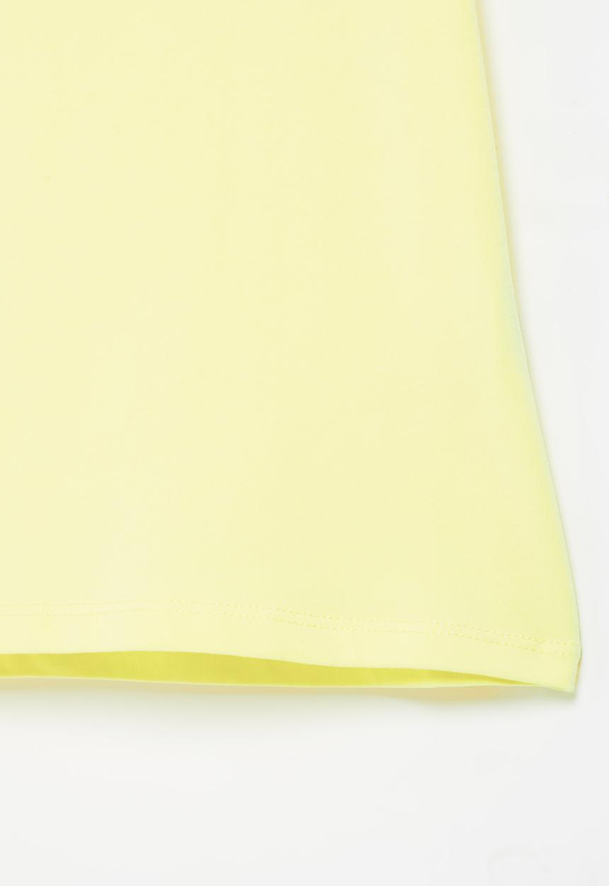 SISSY BOY - Pima flutter sleeve top - pale yellow