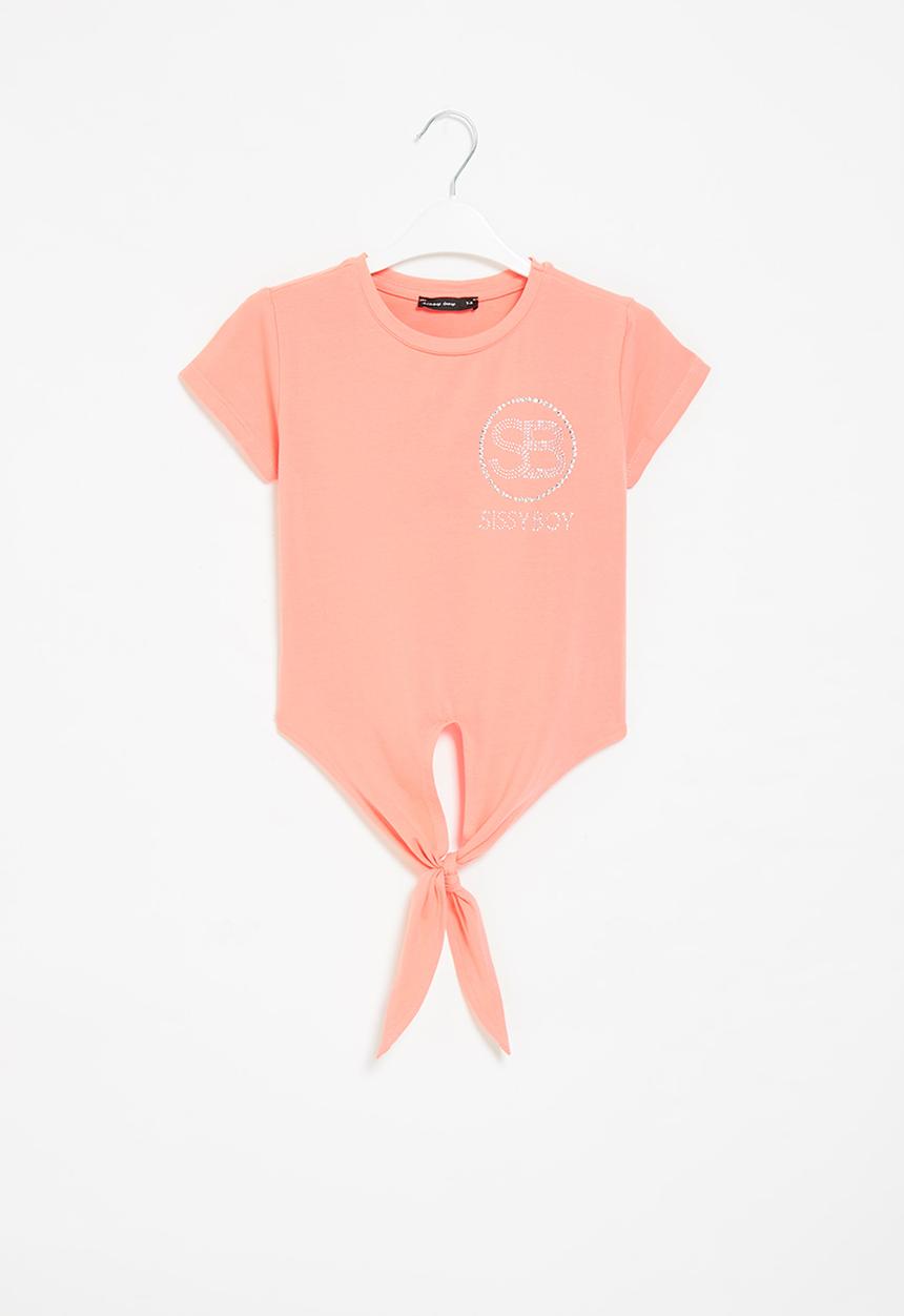 SISSY BOY - Corrie loose tie top - light coral