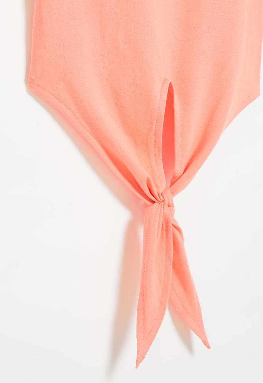 SISSY BOY - Corrie loose tie top - light coral