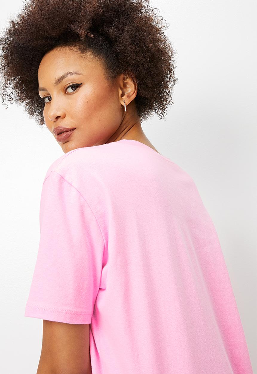 Blake - Oversized tee with print - pink