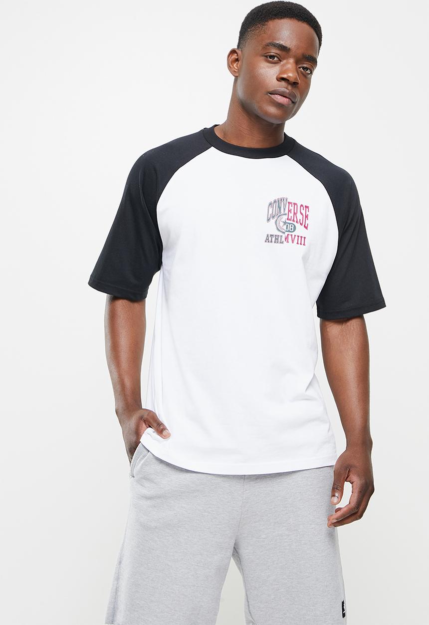 Converse - Icon remix graphic tee - white & black 