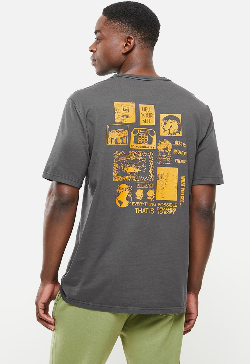 Converse - High demand collage tee - black