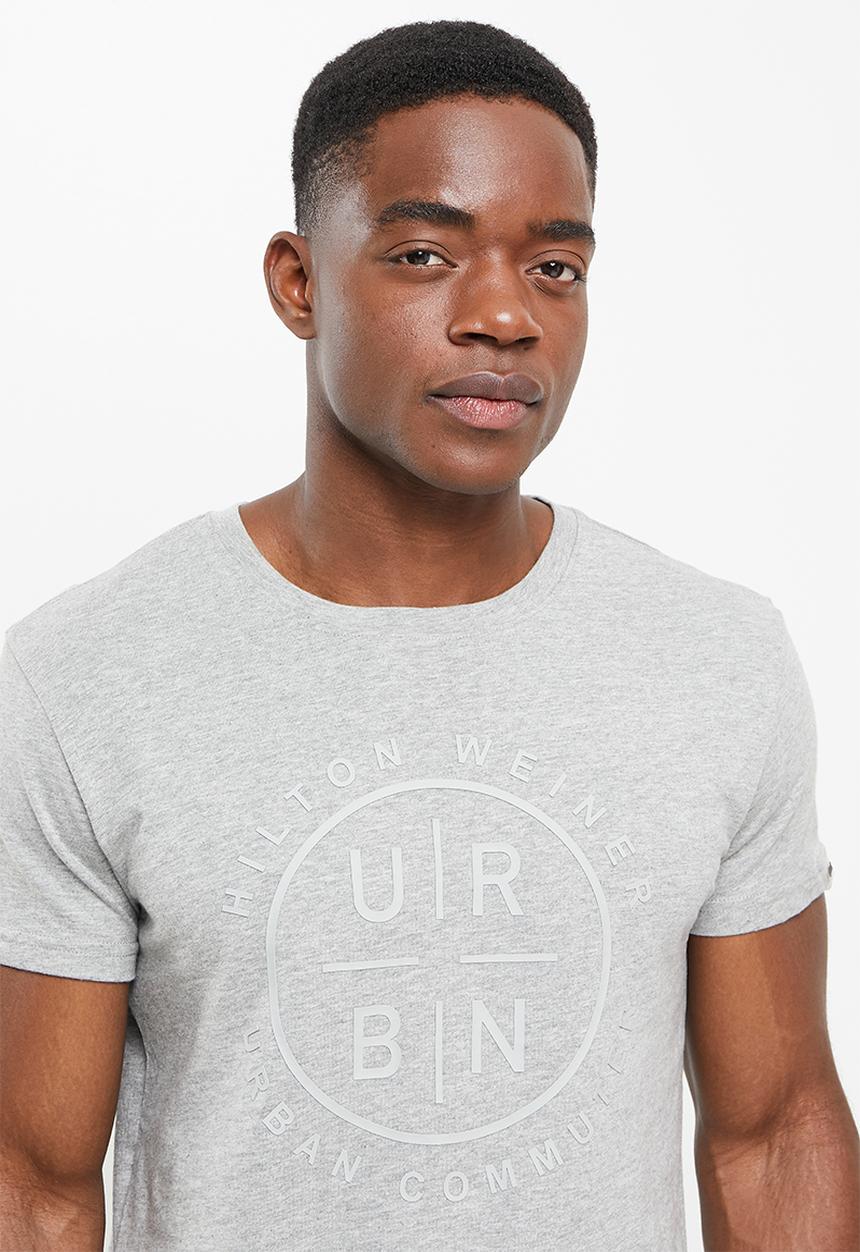 urban° - Urban printed short sleeve tee - grey