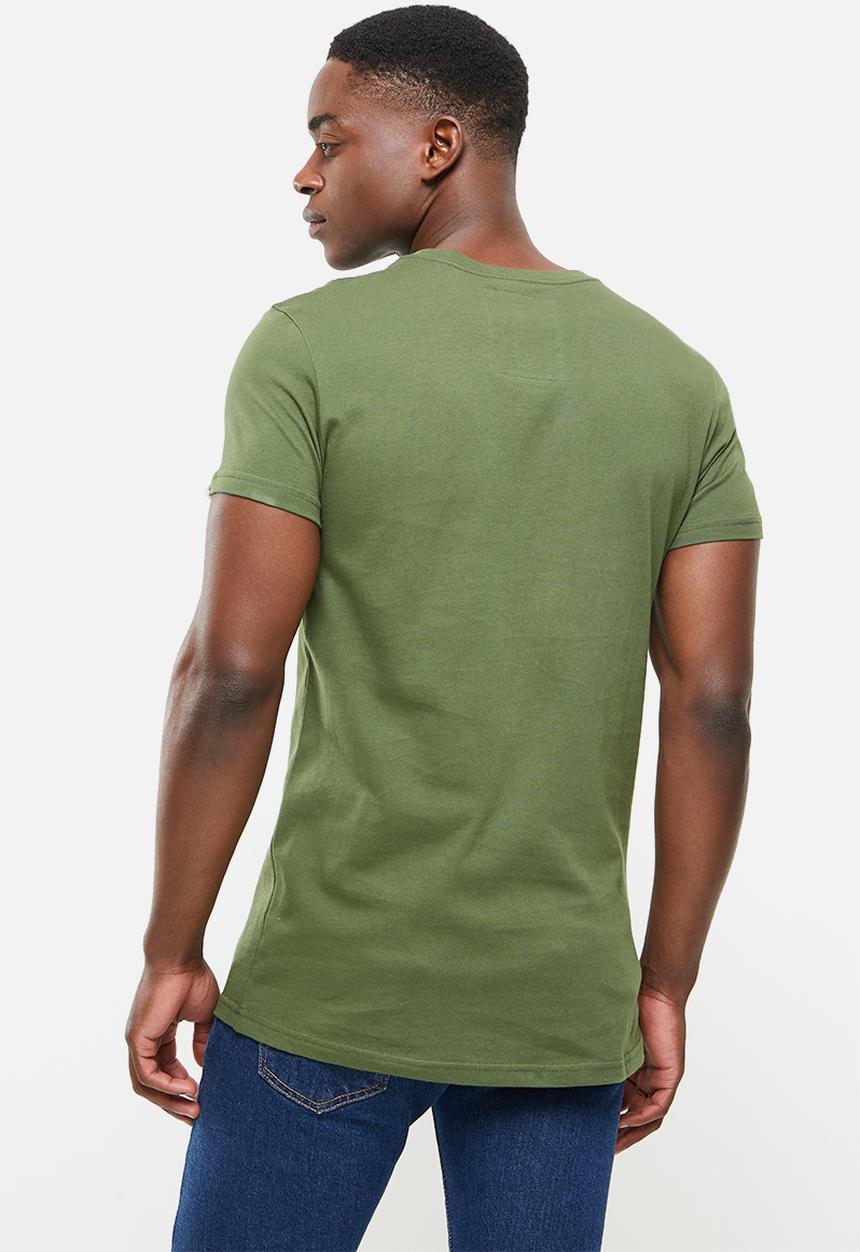 urban° - Urban printed short sleeve tee - olive