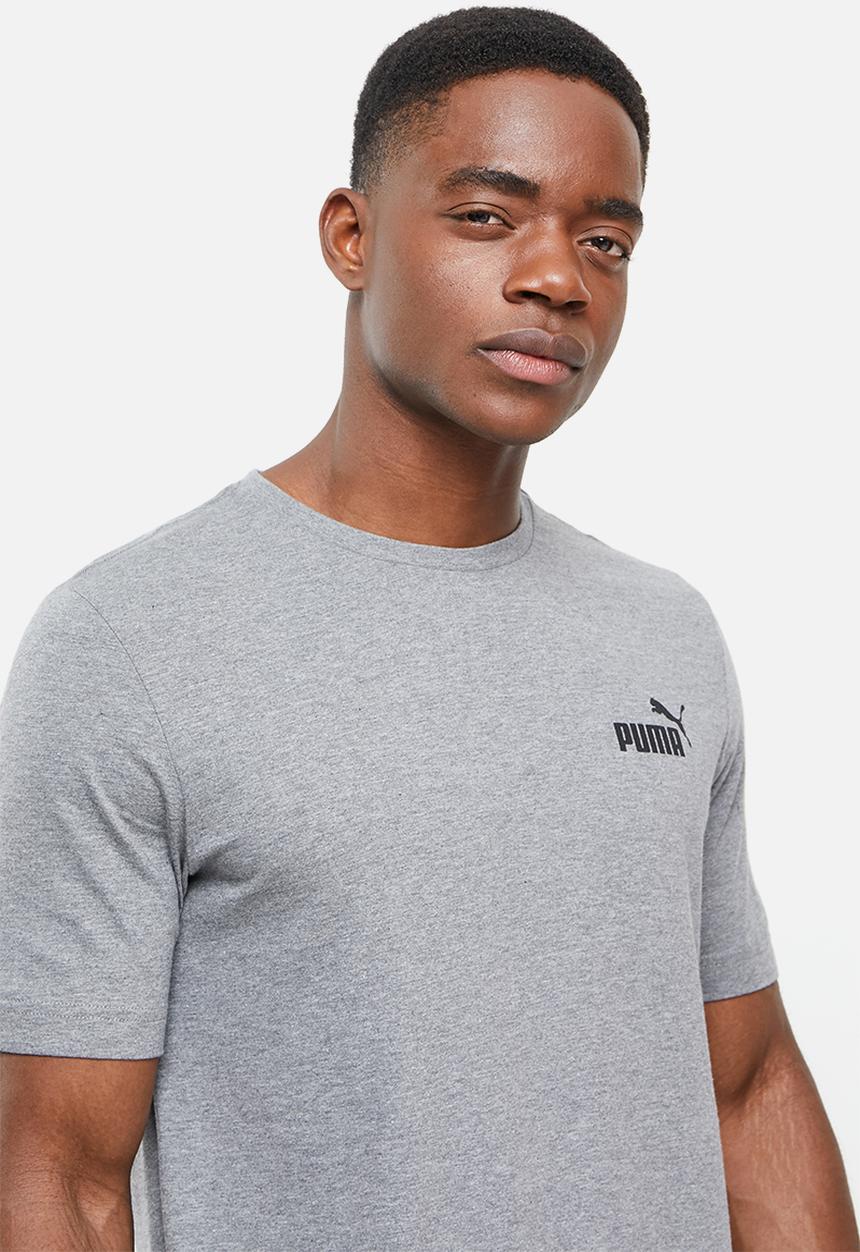 PUMA - Ess small logo tee - medium gray heather
