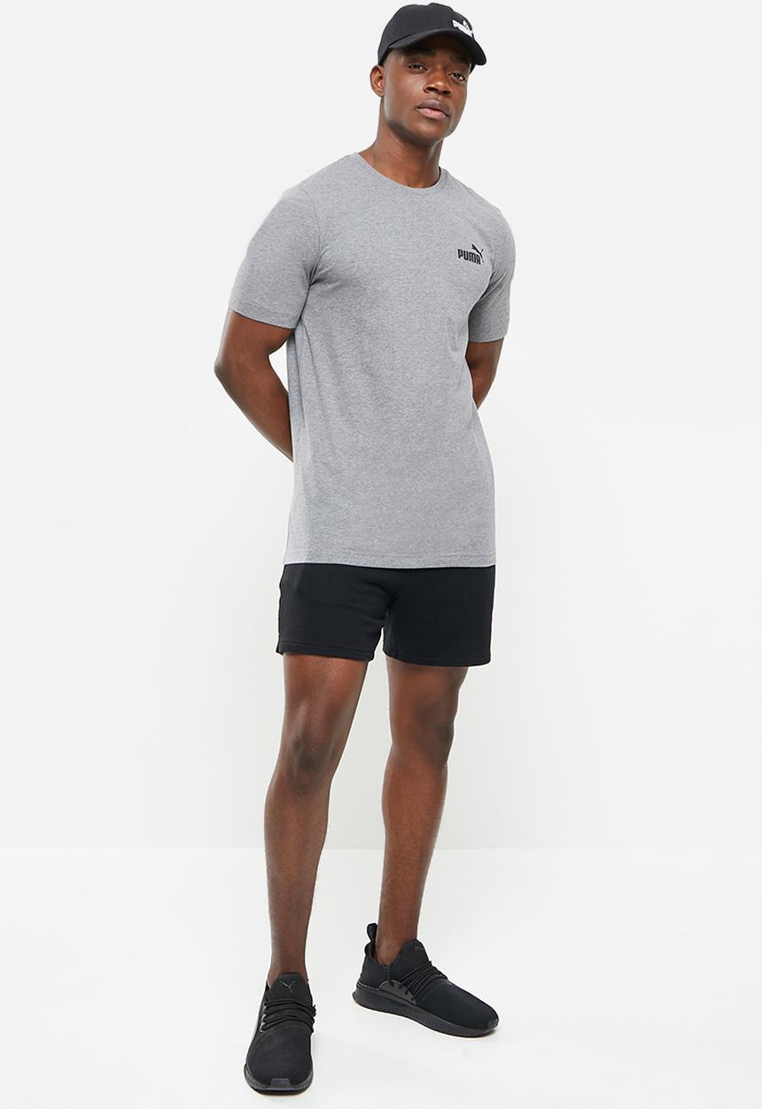 PUMA - Ess small logo tee - medium gray heather