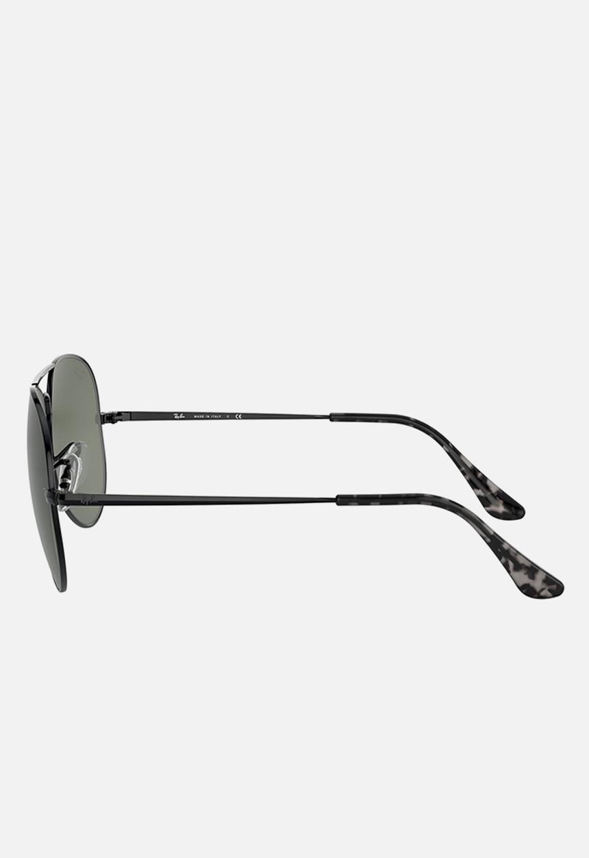 Ray-Ban - Ray-ban aviator sunglasses 58mm - black & crystal green