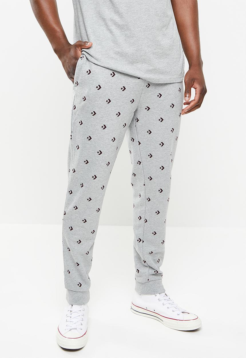 Converse - Star chevron print joggers - vintage grey heather