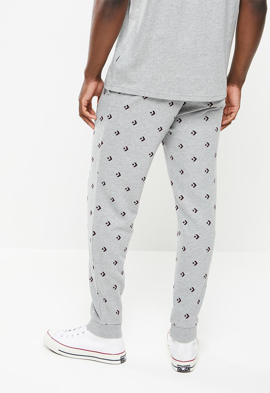 Converse - Star chevron print joggers - vintage grey heather
