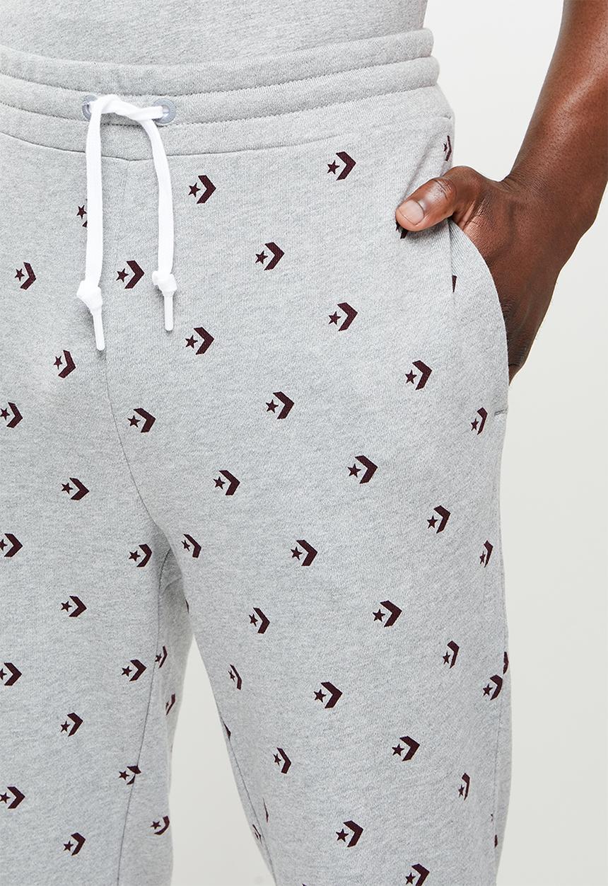 Converse - Star chevron print joggers - vintage grey heather