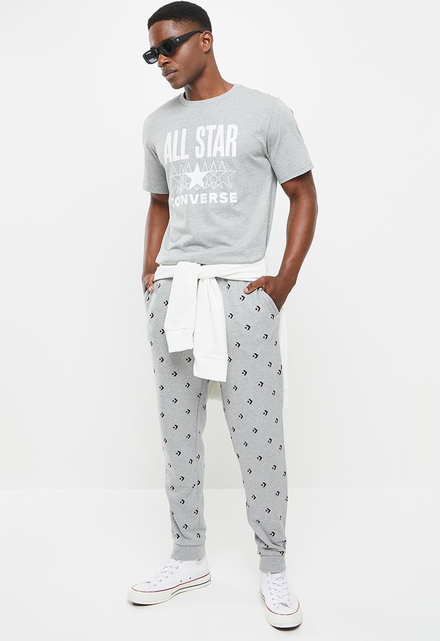 Converse - Star chevron print joggers - vintage grey heather