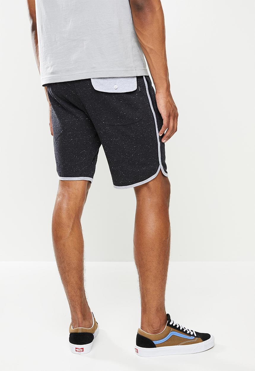 Rip Curl - Slubby elastic shorts - black
