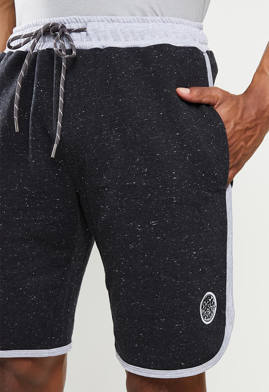 Rip Curl - Slubby elastic shorts - black