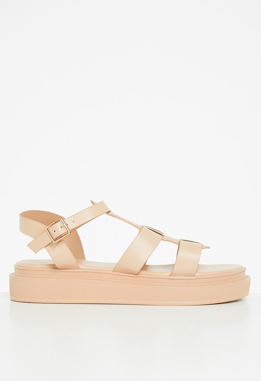 Jada - Caged chunky sandal - blush
