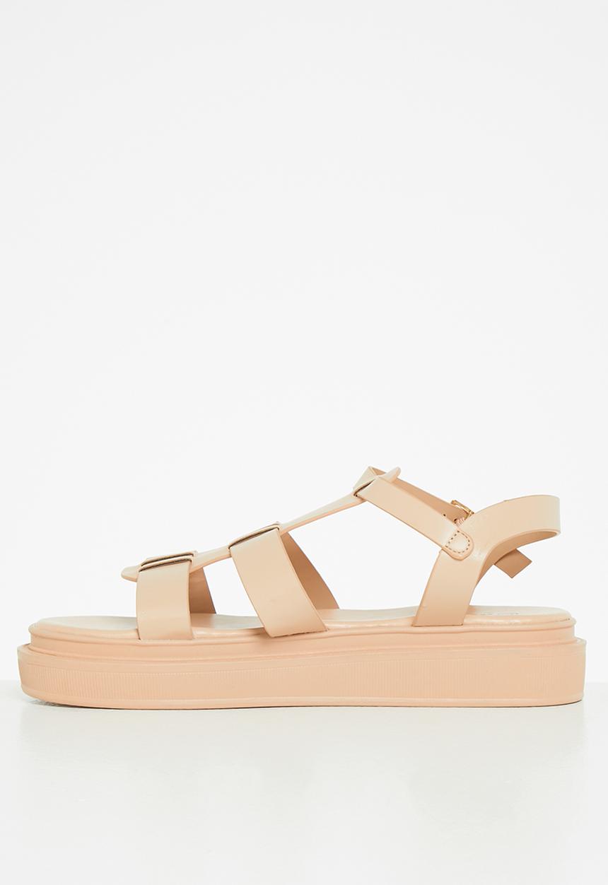 Jada - Caged chunky sandal - blush