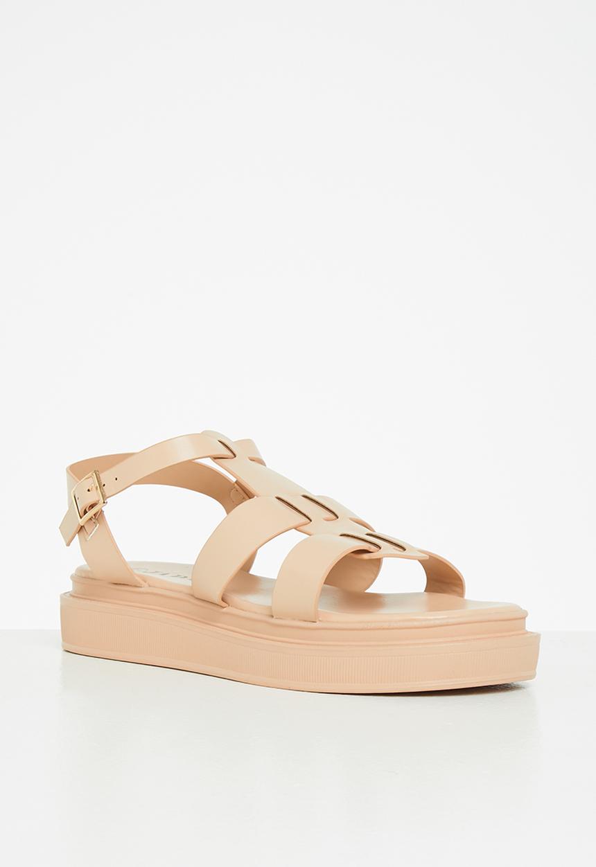 Jada - Caged chunky sandal - blush