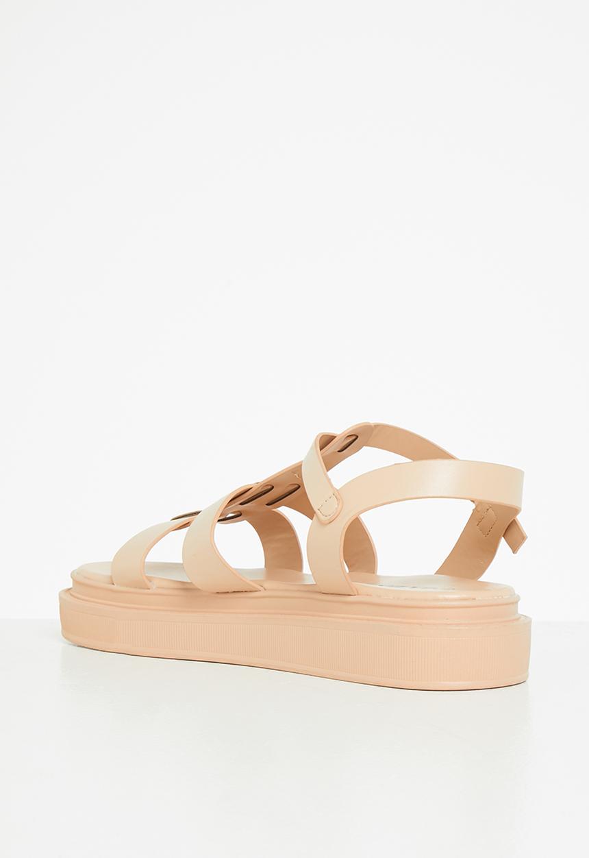 Jada - Caged chunky sandal - blush