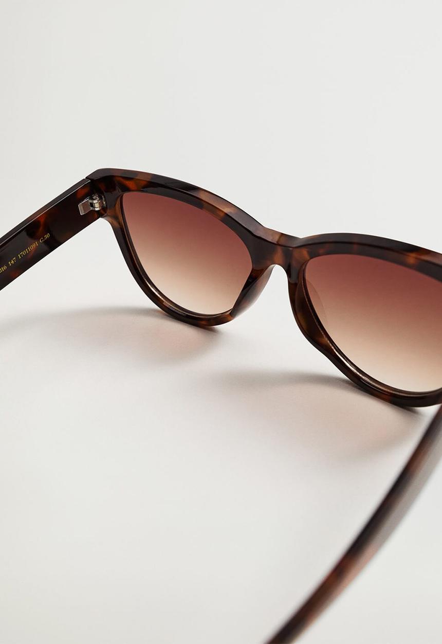 MANGO - Acetate frame sunglasses - brown