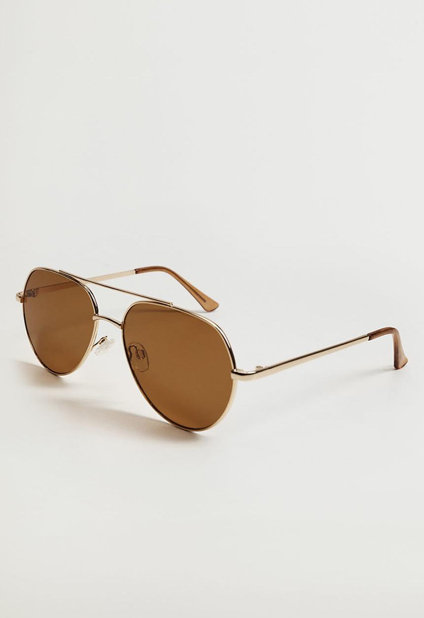 MANGO - Aviator frame sunglasses - gold